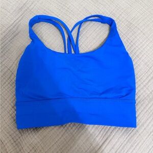 Lululemon Energy LongLine Bra in Galactic Cobalt